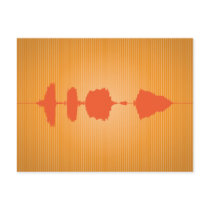 Happy Birthday Waveform Postcard 3