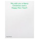 Happy Birthday!!, We wish you a Merry Christmas... Letterhead