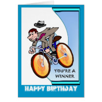 Happy Birthday, Winner Greeting Card