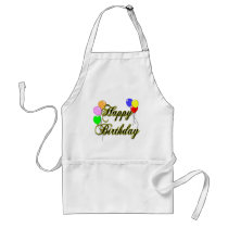 Happy Birthday with Balloons 2 Cooking Apron