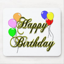 Happy Birthday with Balloons 2 Mouse Pads