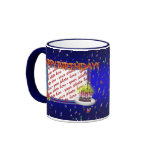 Happy Birthday With Confetti  Photo Frame Mugs