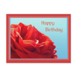 Happy birthday with roses postcards