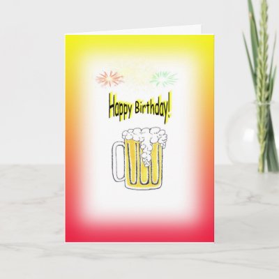 birthday card beer