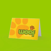 Happy Birthday Woof Card