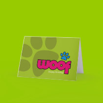 Happy Birthday Woof Card by woofstuff Happy Birthday Woof Card
