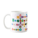 Happy birthday (wordart) mugs