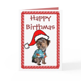 Happy Birthmas Greeting Card