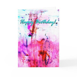 Happy Bithday frosting art card card