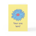 Happy Blue Daisy card by DigitalCraftsdotnet Happy Blue Daisy card