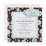 Happy Blue Dots Boy Baby Shower Invitation