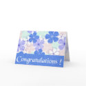 Happy Blue Garden Congratulations cards