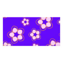 Happy Blue Lotus Flowers Picture Card