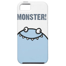 Happy Blue Monster iPhone 5 Case