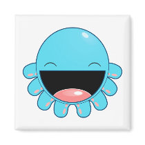 Happy Blue Octopus magnets