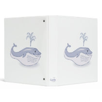 happy blue whale 3 ring binders