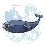 Happy Blue Whale stickers