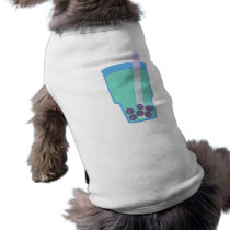 Happy Boba Tea Bubbles Dog T-shirt