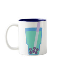 Happy Boba Tea Bubbles Mugs