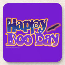 HAPPY BOO DAY HALLOWEEN CORK COASTER cork coasters