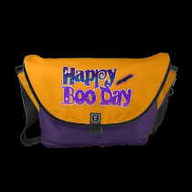 HAPPY BOO DAY HALLOWEEN MESSENGER BAG messenger bags