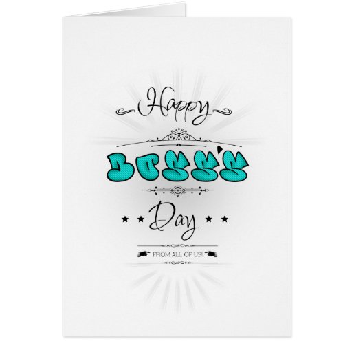 a-happy-boss-s-day-card-with-a-paper-flower-on-the-front-and-bottom