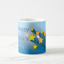 Happy Boss's Day Shooting Stars Coffee Mugs