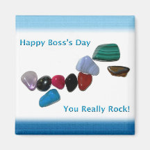 Happy Boss's Day Your Really Rock Refrigerator Magnet