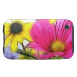 Happy Bouquet of Flowers Tough iPhone 3 Cases