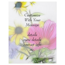 Happy Bouquet of Flowers Custom Flyer