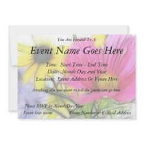 Happy Bouquet of Flowers Personalized Announcements