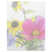 Happy Bouquet of Flowers Customized Letterhead
