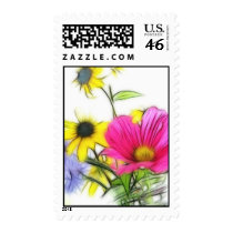 Happy Bouquet of Flowers Postage Stamp