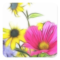 Happy Bouquet of Flowers Sticker