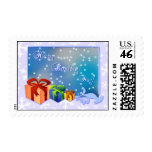 Happy Boxing Day Giftboxes and Snow postage