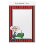Happy Boy Riding Tractor Writing Paper - Kids' Stationery