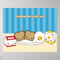Happy Breakfast Posters