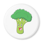 Happy Broccoli Vegetable Smiling magnets