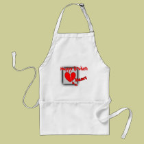 "Happy Broken Heart"--Funny Valentine Gifts aprons