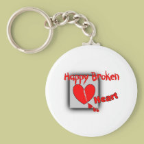 "Happy Broken Heart"--Funny Valentine Gifts keychains