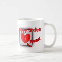 "Happy Broken Heart"--Funny Valentine Gifts mugs