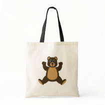 Happy Brown Bear Bag