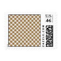 Happy Brown Bear Caramel Plaid Stamps stamps