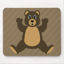Happy Brown Bear Color Swatches Mousepad mousepads