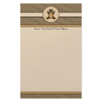 Happy Brown Bear Color Swatches Stationery stationery