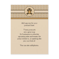 Happy Brown Bear Diamonds Postcard postcards
