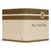Happy Brown Bear Pattern Binder binders