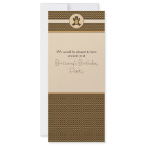 Happy Brown Bear Pattern Invitation invitations