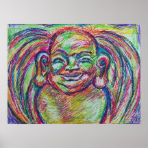 Happy Buddah Print