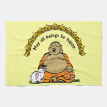 HAPPY BUDDHA KITCHEN TOWELS